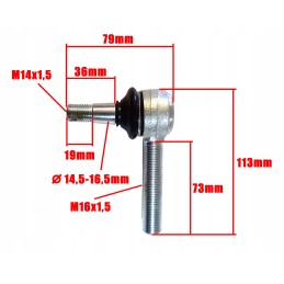 Swingarm pin quad atv 200 250 shineray kingway bashan kxd loncin