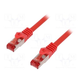 1 pcs x LOGILINK - CQ2044S - Patch cord, S/FTP, 6, stranded, Cu, LSZH, red, 1.5m, 27AWG