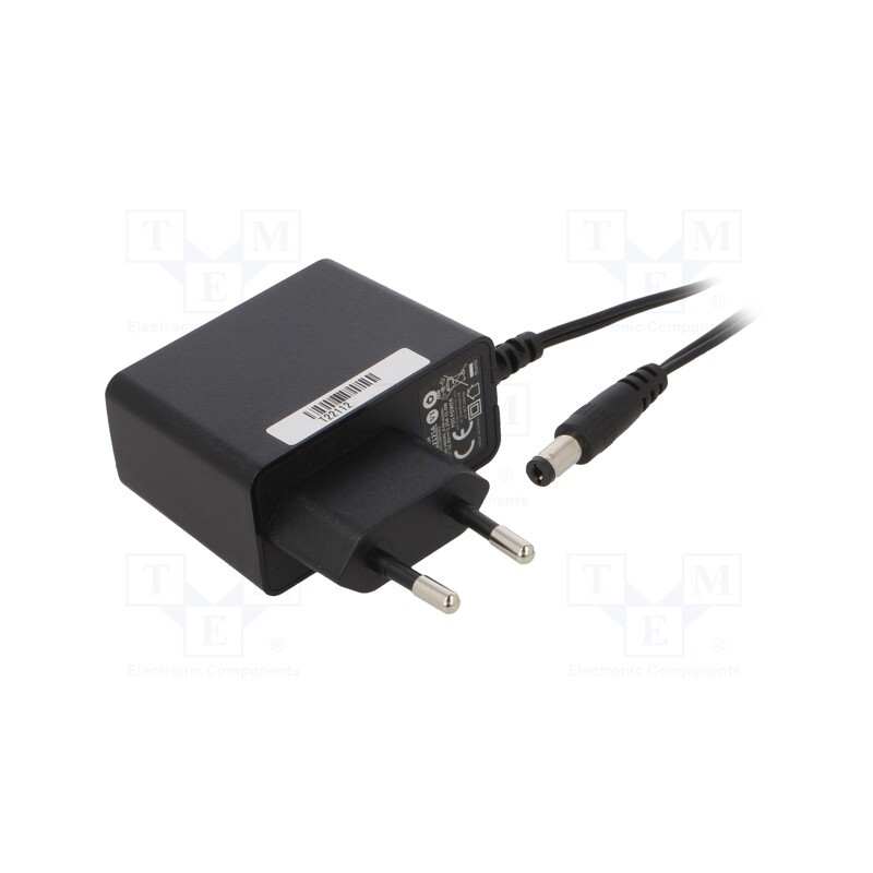 1 pcs x POS - POSC12125A - Power supply: switched-mode, plug, 12VDC, 1.25A, 15W, Plug: EU, POSC