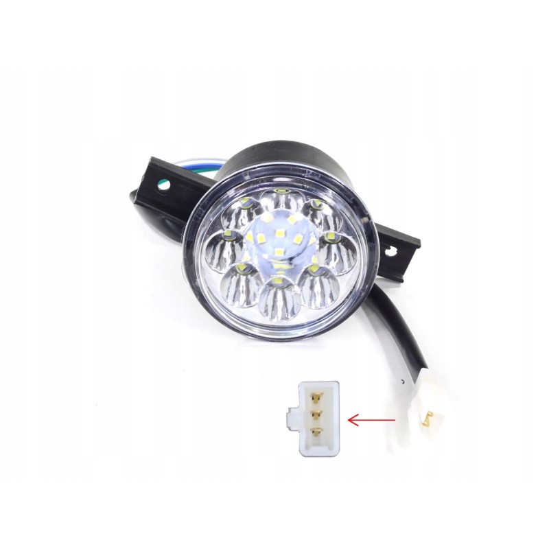 Round LED front lamp quad atv 110 125