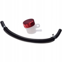 Red brake pump reservoir for quad atv