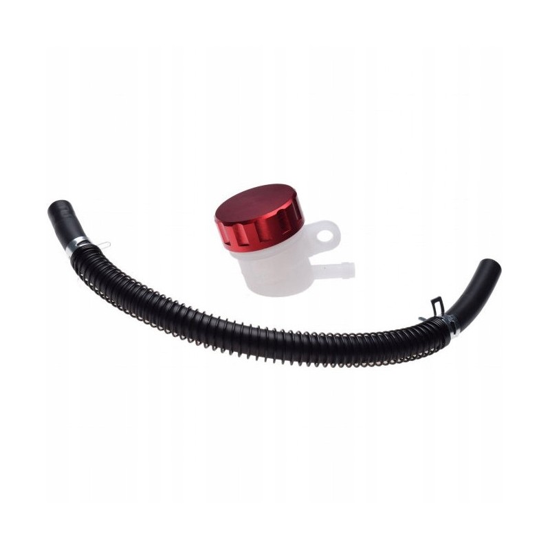 Rear quad brake pump reservoir, red, CNC