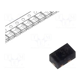 3 pcs x SEMTECH - UCLAMP3301P.TCT - Diode: TVS, 40W, 3.5V, 5A, unidirectional, SLP1006P2,