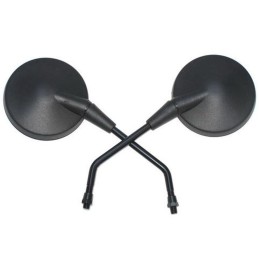 Classic articulated mirrors for quad atv scooter 10mm