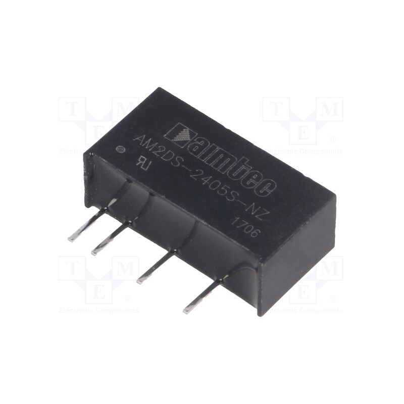 1 pcs x AIMTEC - AM2DS-2405S-NZ - Converter: DC/DC, 2W, Uin: 21.6÷26.4V, Uout: 5VDC, Iout: 400mA, SIP7