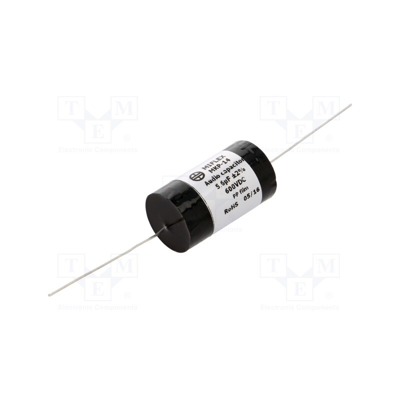 1 pcs x MIFLEX - MKP14H556G-B - Capacitor: polypropylene, 5.6uF, 600VDC, ±2%, Ø28x42mm, -25÷85°C