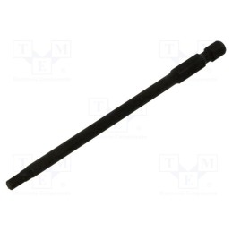 1 pcs x KING TONY - 711106H - Screwdriver bit, hex key, HEX 6mm, Overall len: 110mm