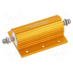 1 pcs x SR PASSIVES - AHP85W-220RJ - Resistor: wire-wound, with heatsink, 220Ω, 85W, ±5%, 50ppm/°C