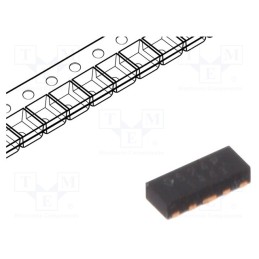 3 pcs x SEMTECH - RCLAMP0524PA.TCT - Diode: diode arrays, 6V, 1A, 150W, bidirectional, SLP2510P8, Ch: 4