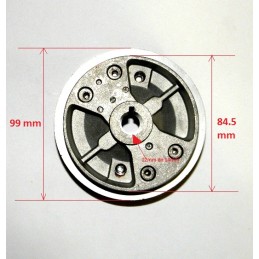 Magneto wheel, a fan for a quad bike