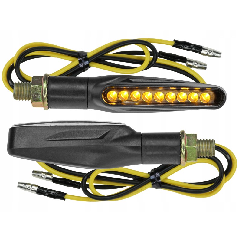 2x slim LED turn signals, direction flashers
