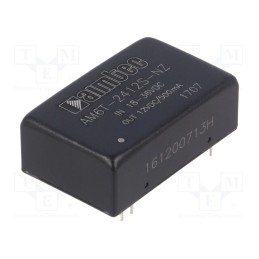 1 pcs x AIMTEC - AM6T-2412S-NZ - Converter: DC/DC, 6W, Uin: 18÷36V, Uout: 12VDC, Iout: 500mA, DIP24