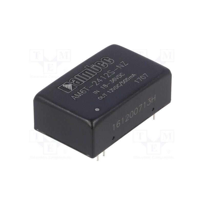 1 pcs x AIMTEC - AM6T-2412S-NZ - Converter: DC/DC, 6W, Uin: 18÷36V, Uout: 12VDC, Iout: 500mA, DIP24