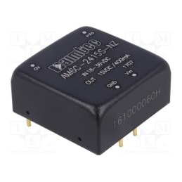 1 pcs x AIMTEC - AM6C-2415S-NZ - Converter: DC/DC, 6W, Uin: 18÷36V, Uout: 15VDC, Iout: 400mA, 1'x1'