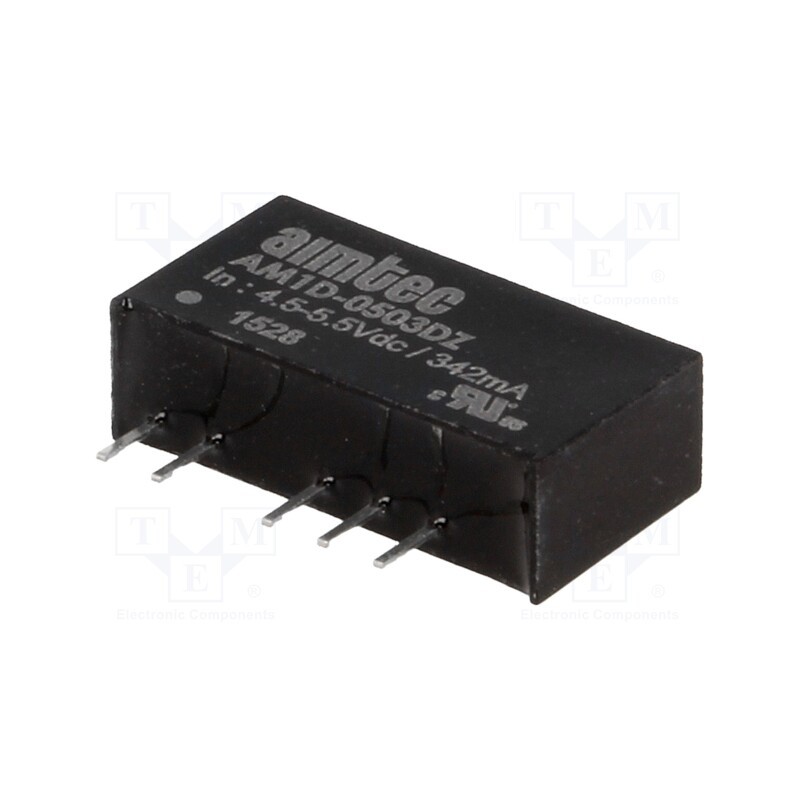 1 pcs x AIMTEC - AM1D-0503DZ - Converter: DC/DC, 1W, Uin: 4.5÷5.5V, Uout: 3.3VDC, Uout2: -3.3VDC
