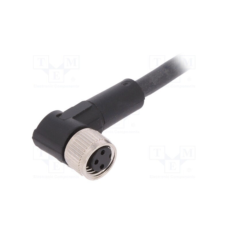 1 pcs x LAPP - AB-C3-10,0PUR-M8FA - Connection lead, M8, PIN: 3, angled, 10m, plug, 60VAC, 4A, -25÷80°C