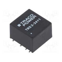 1 pcs x TRACO POWER - TRS 2-2411 - Converter: DC/DC, 2W, Uin: 18÷36V, Uout: 5VDC, Iout: 400mA, SMD, TRS 2