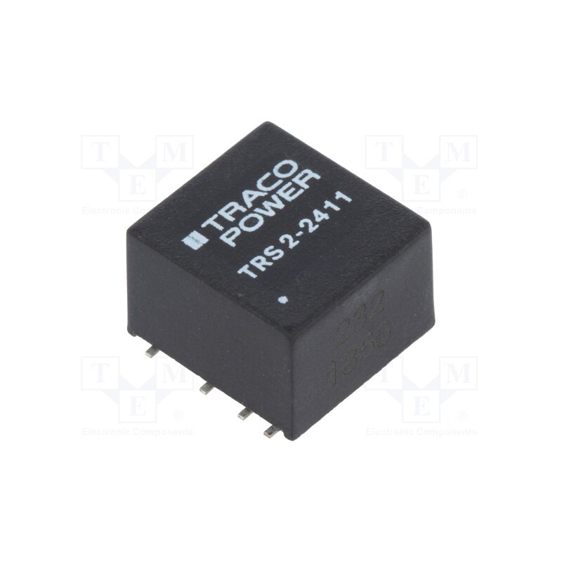 1 pcs x TRACO POWER - TRS 2-2411 - Converter: DC/DC, 2W, Uin: 18÷36V, Uout: 5VDC, Iout: 400mA, SMD, TRS 2
