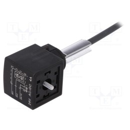 1 pcs x LAPP - AB-C3-2,0PUR-A-1L-S - Connection lead, PIN: 3, A, 2m, 24VAC, 4A, -15÷80°C, IP65,IP67, 24VDC