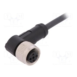 1 pcs x LAPP - AB-C3-2,0PUR-M12FA - Connection lead, M12, PIN: 3, angled, 2m, plug, 250VAC, 4A, -25÷80°C
