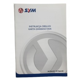 User manual, warranty card, sym jet euro x jet sportx