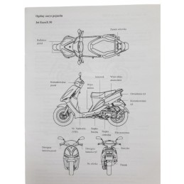 User manual, warranty card, sym jet euro x jet sportx