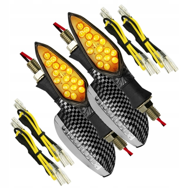 Direction indicators 16 LED arrow, 4 pcs, 4 resistors