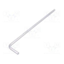 1 pcs x WIHA - 1398 - Wrench, hex key,spherical, HEX 4mm, Overall len: 142mm