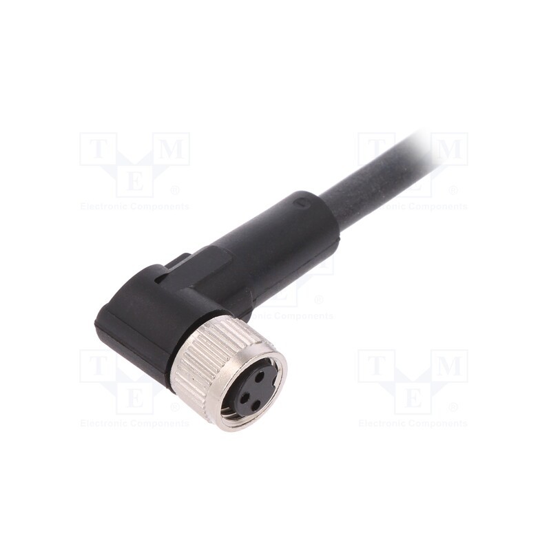 1 pcs x LAPP - AB-C3-5,0PUR-M8FA - Connection lead, M8, PIN: 3, angled, 5m, plug, 60VAC, 4A, -25÷80°C