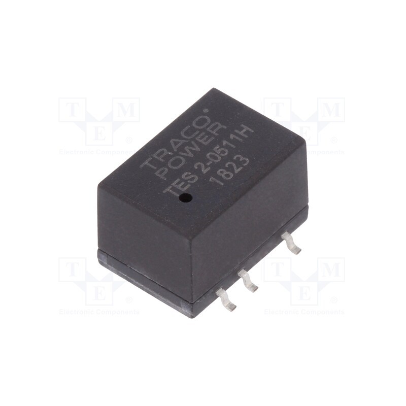 1 pcs x TRACO POWER - TES 2-0511H - Converter: DC/DC, 2W, Uin: 4.5÷5.5V, Uout: 5VDC, Iout: 400mA, 120kHz