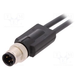 1 pcs x LAPP - AB-C3-M12Y-2,0PUR - Connection lead, M12, PIN: 4, 2m, plug, 250VAC, 4A, -25÷80°C, PUR