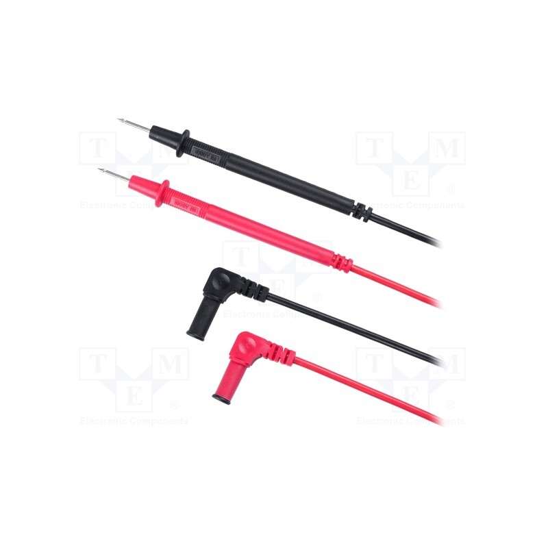 1 set x UNI-T - UT890 - Test leads, Umax: 1kV, Imax: 20A, black,red, 2pcs.