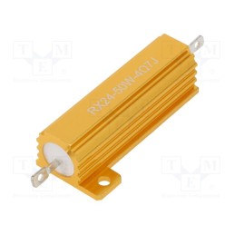 1 pcs x SR PASSIVES - AHP50W-4R7J - Resistor: wire-wound, with heatsink, 4.7Ω, 50W, ±5%, 50ppm/°C