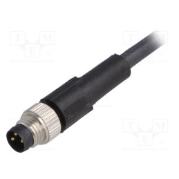 1 pcs x LAPP - AB-C3-M8MS-5,0PUR - Connection lead, M8, PIN: 3, straight, 5m, plug, 60VAC, 4A, -25÷80°C