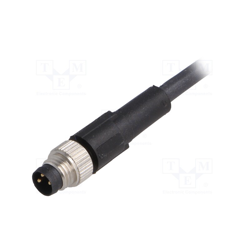1 pcs x LAPP - AB-C3-M8MS-5,0PUR - Connection lead, M8, PIN: 3, straight, 5m, plug, 60VAC, 4A, -25÷80°C