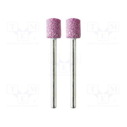 1 set x PG MINI - M.2040 - Grindingstone, Ø: 8mm, Ø: 3mm, Tip mat: aluminium oxide, 2pcs.