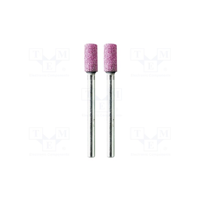 1 set x PG MINI - M.2025 - Grindingstone, Ø: 5mm, Ø: 3mm, Tip mat: aluminium oxide, 2pcs.
