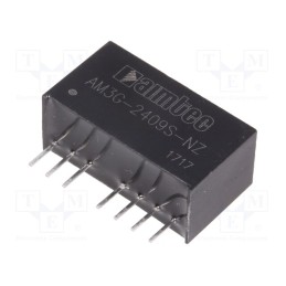 1 pcs x AIMTEC - AM3G-2409S-NZ - Converter: DC/DC, 3W, Uin: 18÷36V, Uout: 9VDC, Iout: 333mA, SIP8