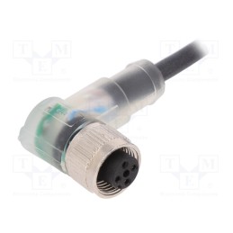1 pcs x LAPP - AB-C4-2,0PUR-M12FA-3L - Connection lead, M12, PIN: 4, angled, 2m, plug, 24VAC, 4A, -25÷80°C