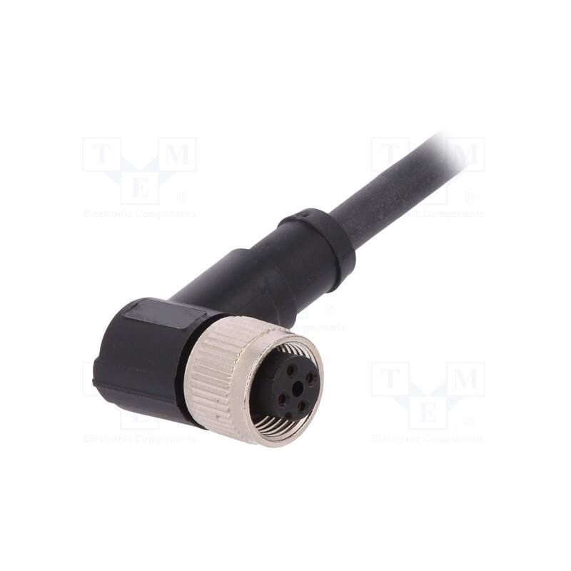 1 pcs x LAPP - AB-C4-2,0PUR-M12FA-SH - Connection lead, M12, PIN: 4, angled, 2m, plug, 250VAC, 4A, -25÷80°C