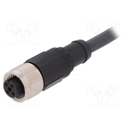 1 pcs x LAPP - AB-C4-2,0PUR-M12FS-SH - Connection lead, M12, PIN: 4, straight, 2m, plug, 250VAC, 4A, PUR