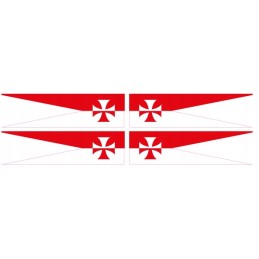 Hussars pennant sticker LP 4 pcs