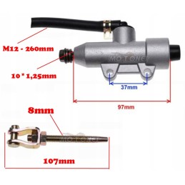 Brake master cylinder rear quad atv bashan 200 4t