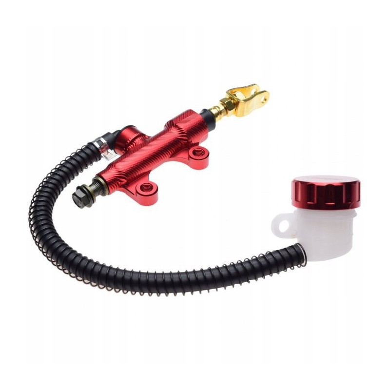 Rear brake pump quad atv tank cnc red