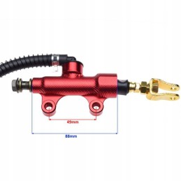 Rear brake pump quad atv tank cnc red