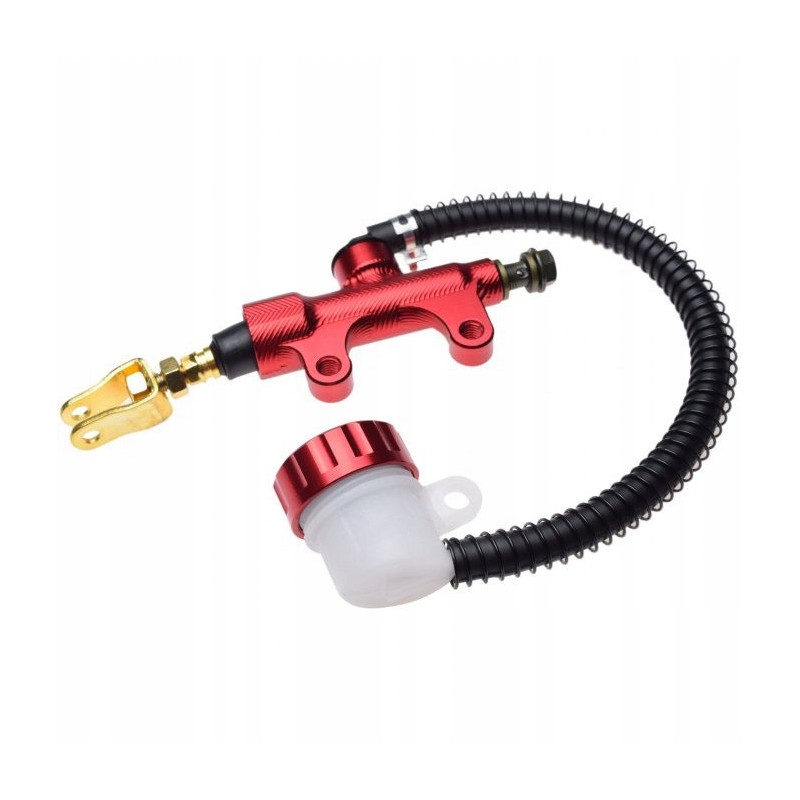 Brake master cylinder for quad atv, red, cnc