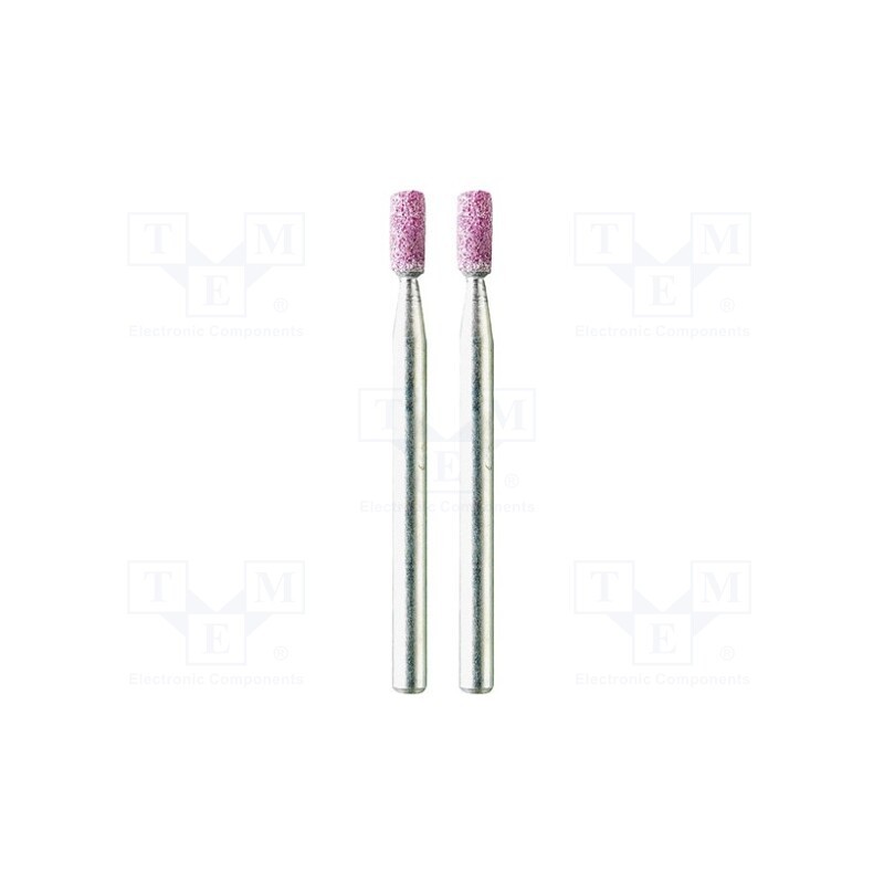 1 set x PG MINI - M.2010 - Grindingstone, Ø: 3mm, Ø: 3mm, Tip mat: aluminium oxide, 2pcs.