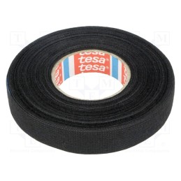 1 pcs x TESA - 51608-00006-00 - Tape: textile, W: 15mm, L: 15m, Thk: 300um, Automotive, black, 105°C