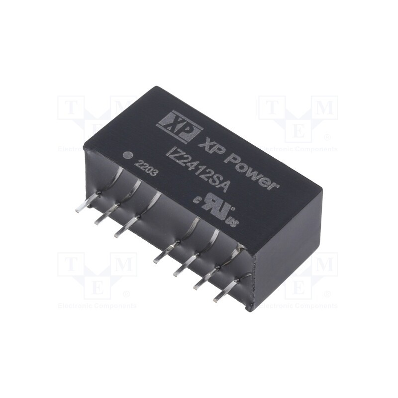 1 pcs x XP POWER - IZ2412SA - Converter: DC/DC, 3W, Uin: 18÷36V, Uout: 12VDC, Iout: 250mA, SIP, THT