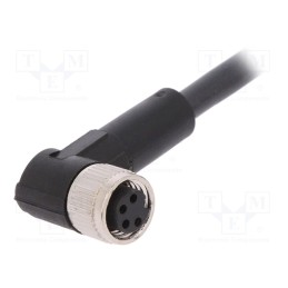 1 pcs x LAPP - AB-C4-5,0PUR-M8FA - Connection lead, M8, PIN: 4, angled, 5m, plug, 60VAC, 4A, -25÷80°C